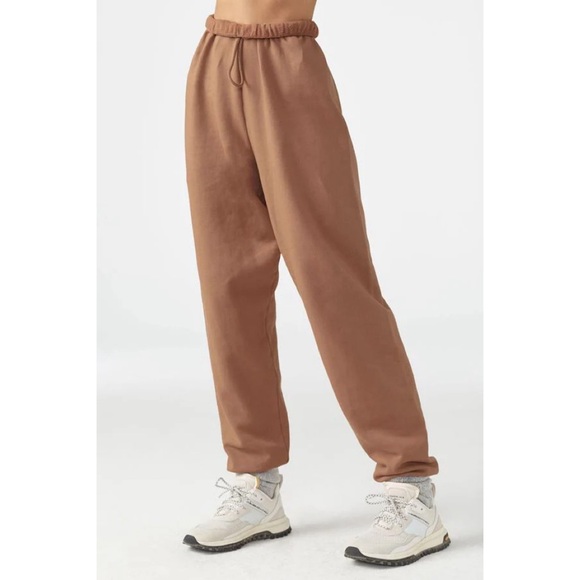 Joah Brown Pants - Joah Brown Oversized Jogger Terracotta French Terry
